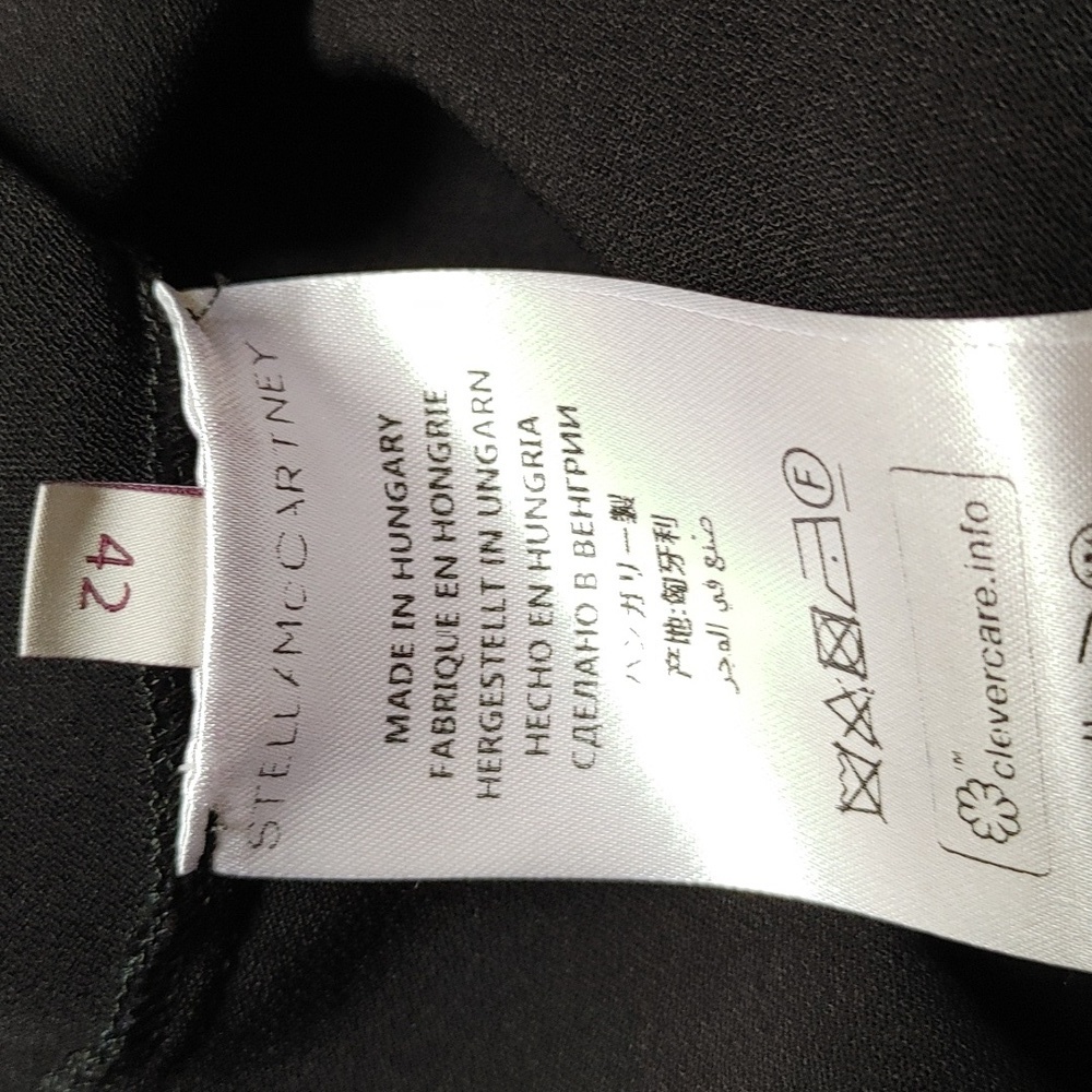 Stella McCartney Black Flare Knit Skirt. sz 42 - Picture 8 of 12